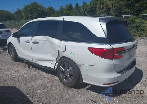 2021 Honda Odyssey Ex z USA, uszkodzony, nr VIN 5FNRL6H50MB044170